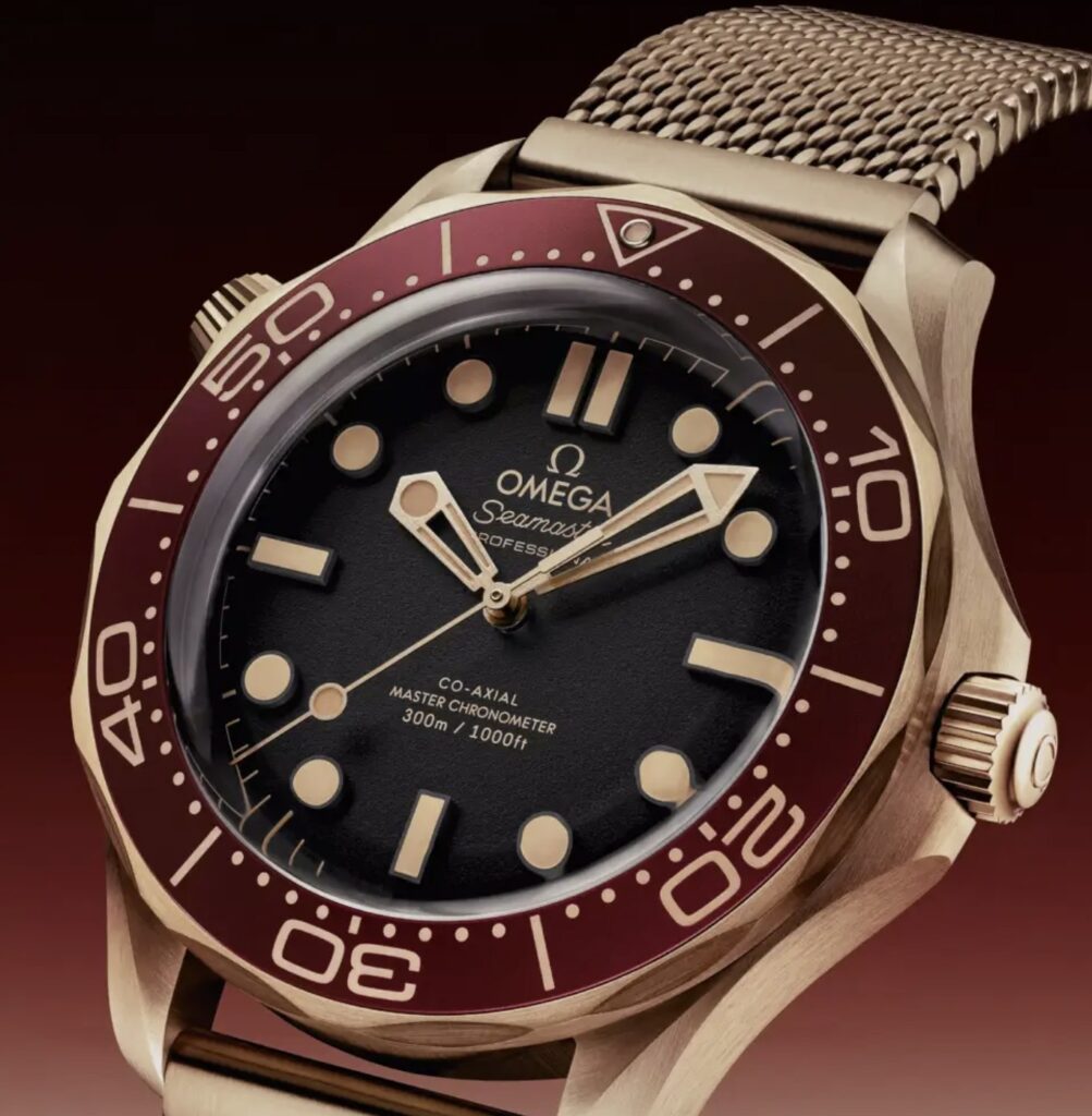OMEGA SEAMASTER DIVER 300M w brązie, złocie i burgundzie